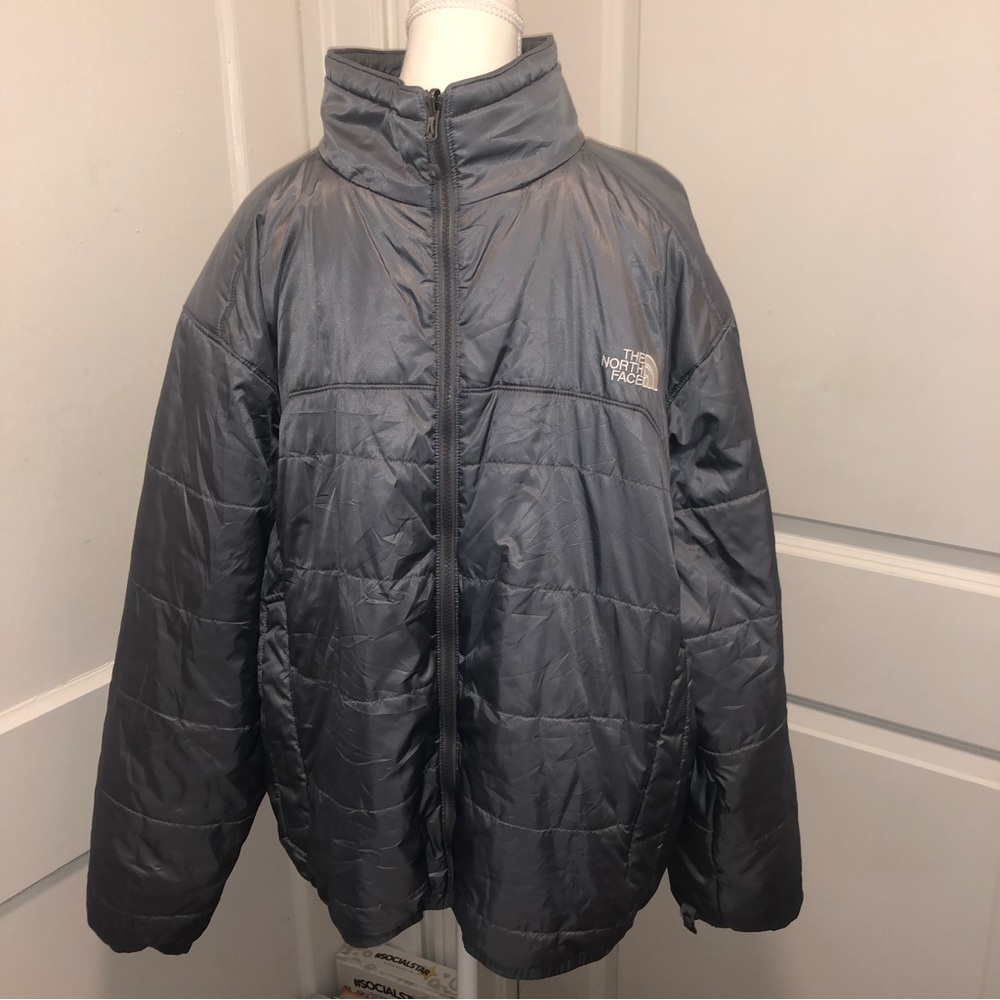 The North Face Men's Quilted Puffer Jacket Gray